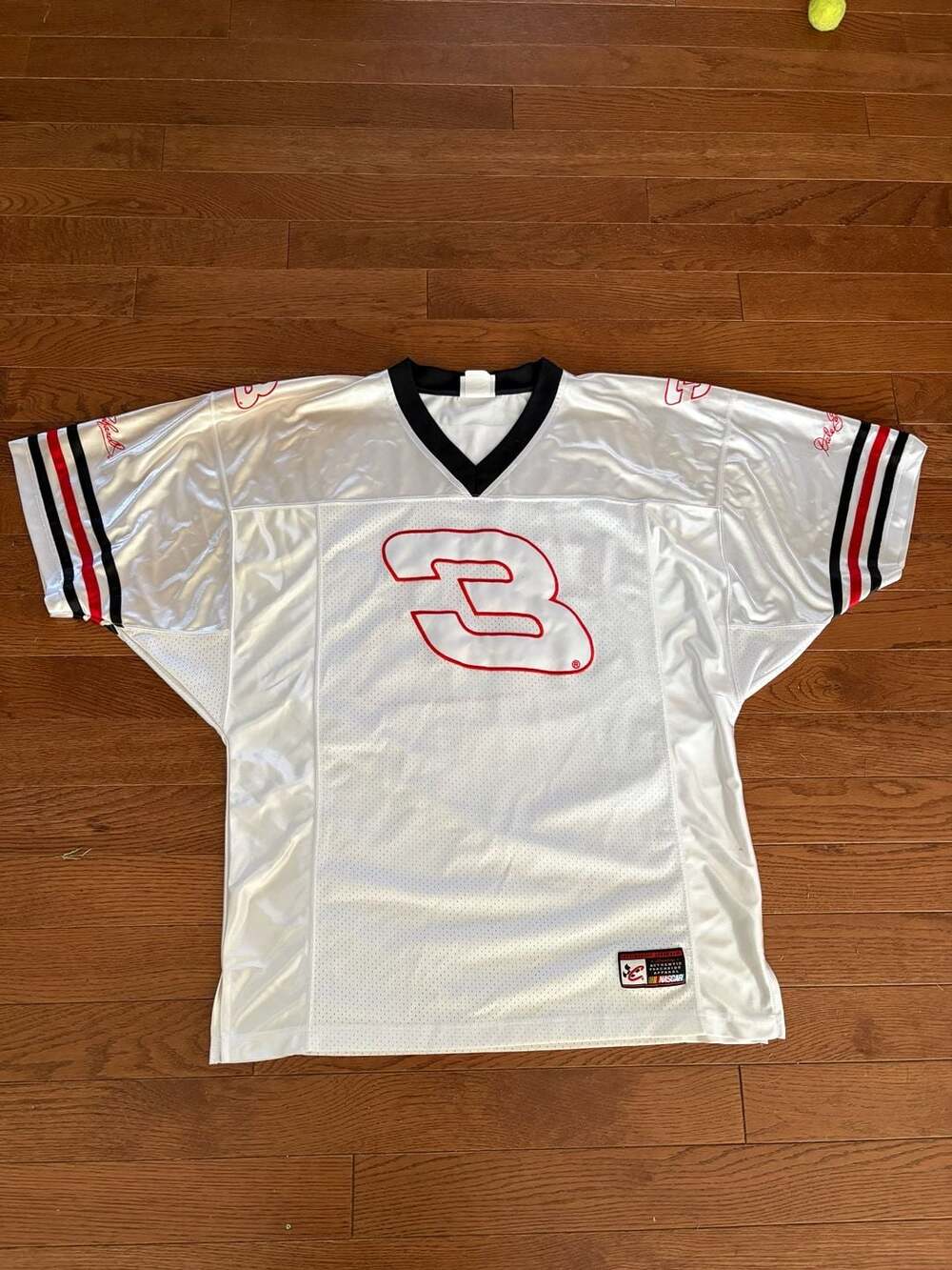 Chase Authentics Dale Earnhardt #3 White Football Jersey Size L